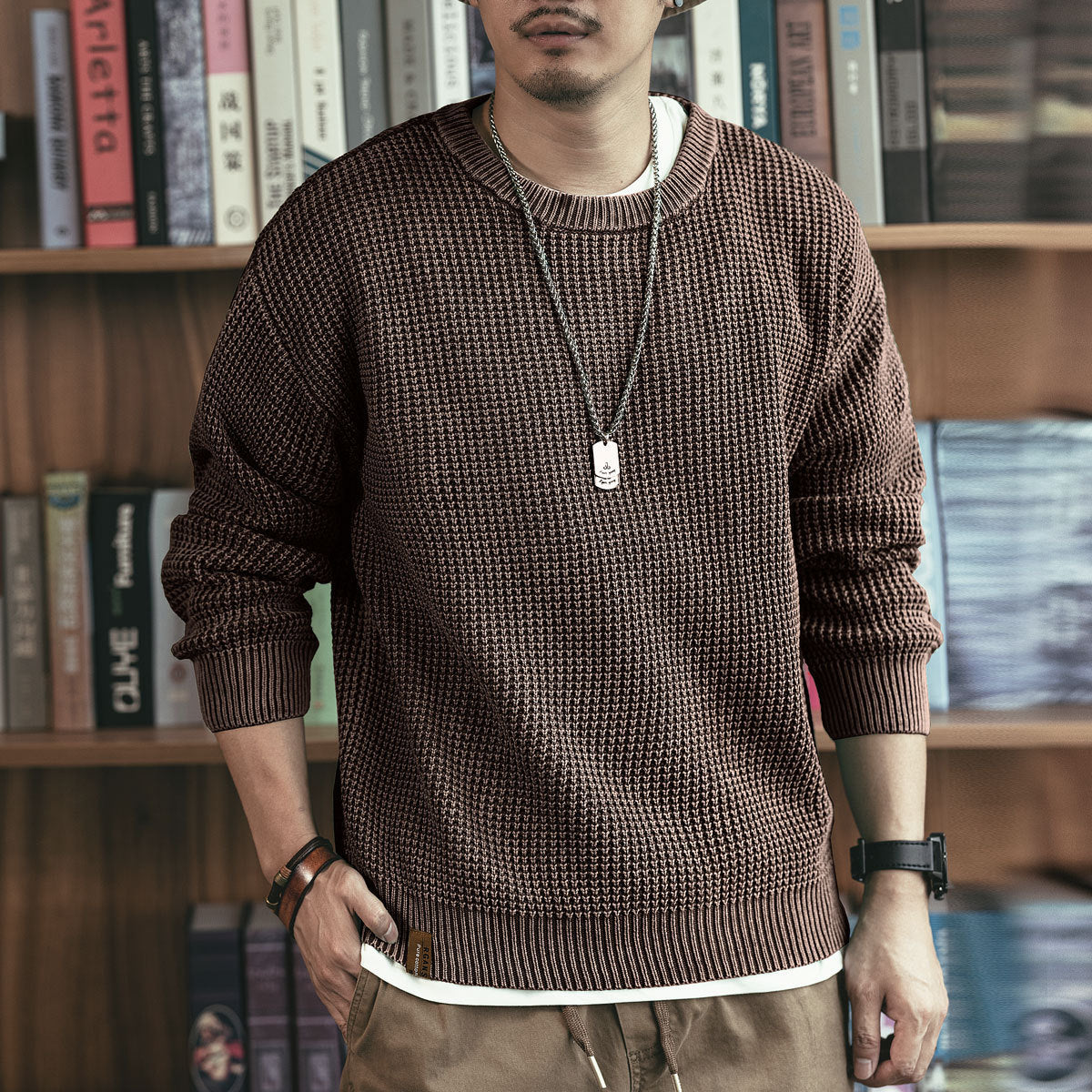 GelanluStudio Stickad Sweatshirt