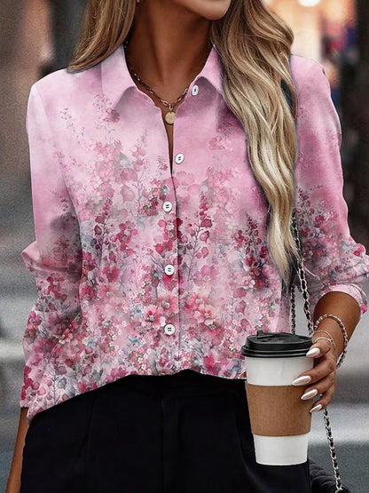 Elegant lös långärmad skjorta för kvinnor - Olika modeller