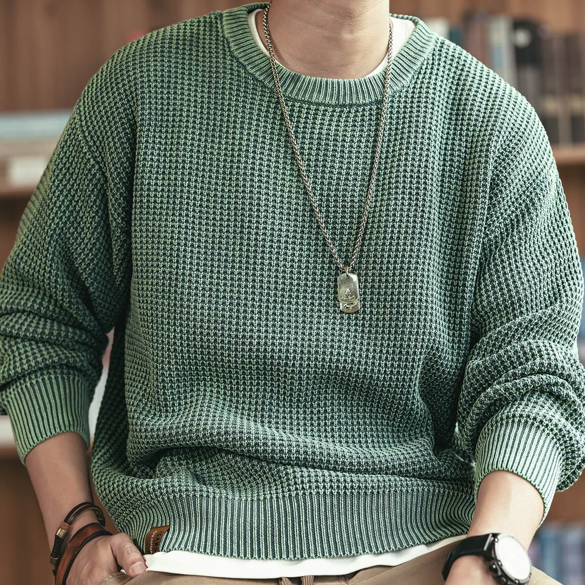 GelanluStudio Stickad Sweatshirt