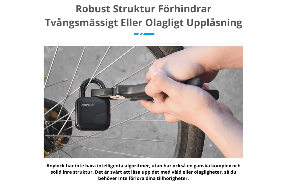 ANYTEK L3 Waterproof Fingerprint Padlock