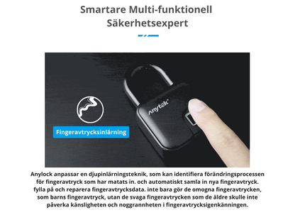 ANYTEK L3 Waterproof Fingerprint Padlock
