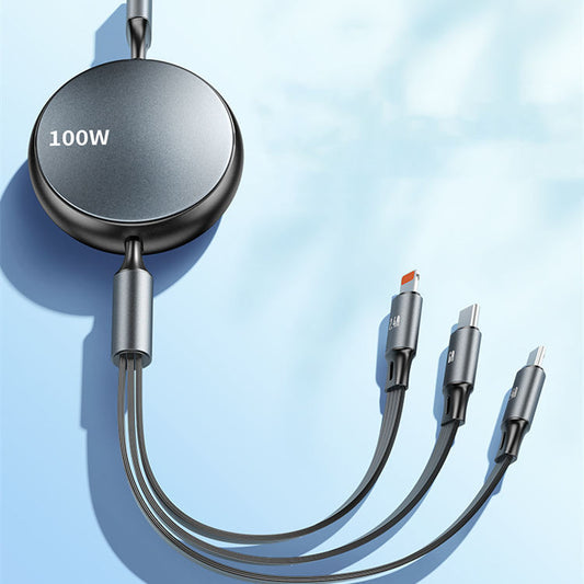 Teleskopisk 100W Snabbladdare - 3i1
