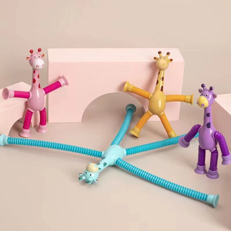 Giraff med poptuber - Anti-stressleksak