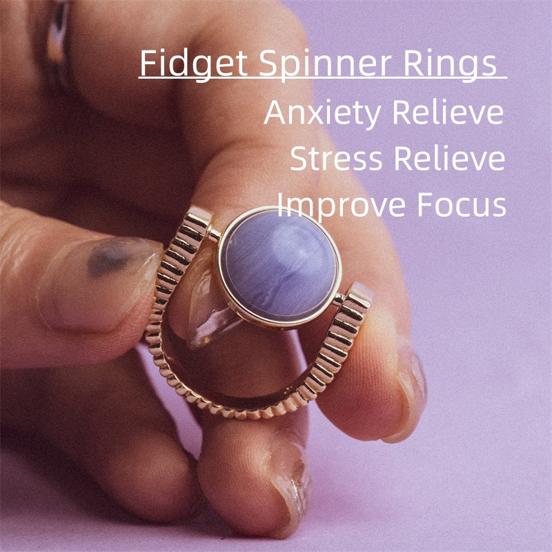 Fidget Spinner Ring - Natursten