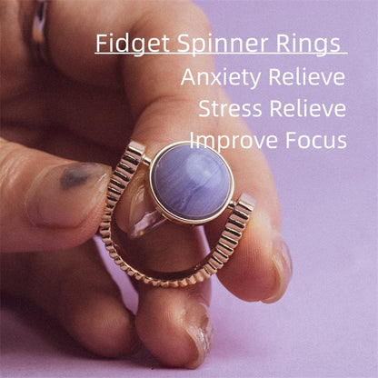 Fidget Spinner Ring - Natursten