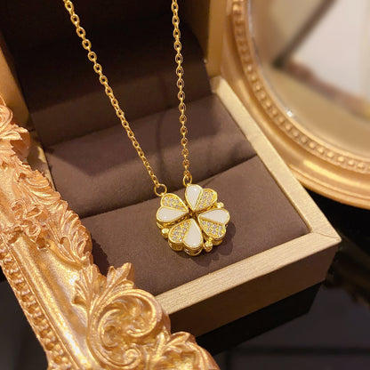 Luxurious Four Leaf Clover Jewelry, Stainless Steel