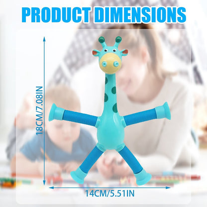 Giraff med poptuber - Anti-stressleksak
