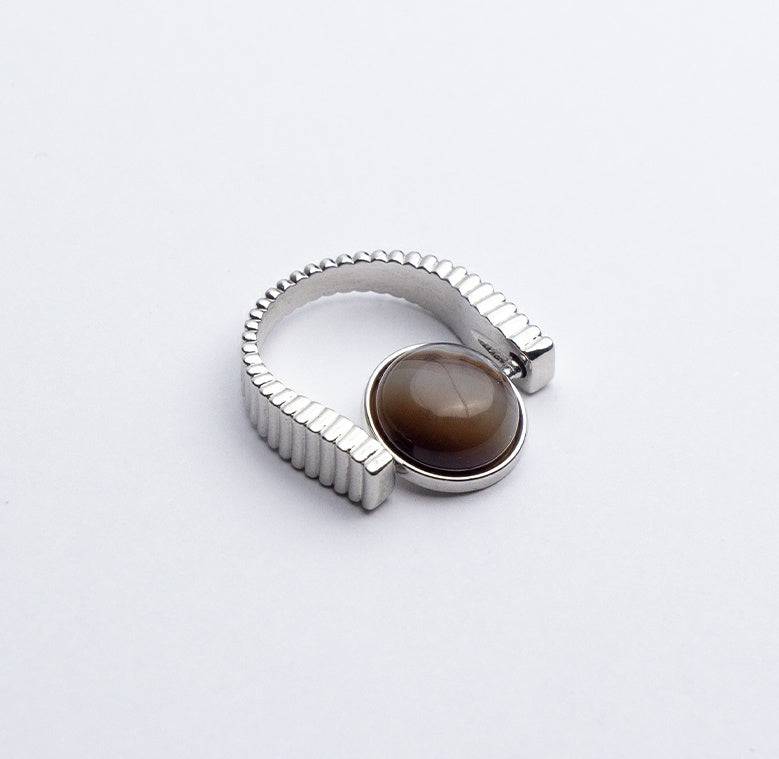 Fidget Spinner Ring - Natursten