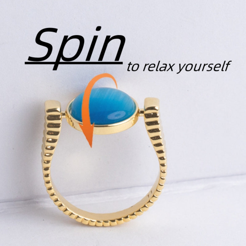 Fidget Spinner Ring - Natursten