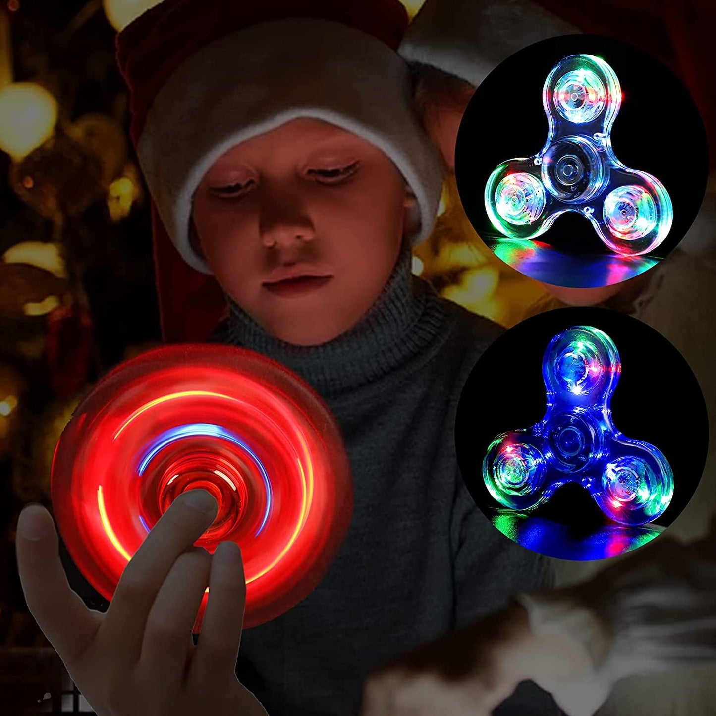 Fidget Spinner - Lyser vid rotation