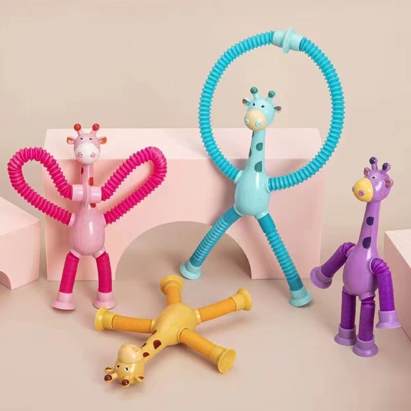 Giraff med poptuber - Anti-stressleksak
