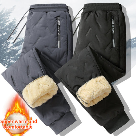 Fleece soft pants lambswool, waterproof windproof