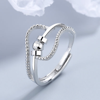 Ring Silvrig - Anti-stress framtagen 'Justerbart mått'