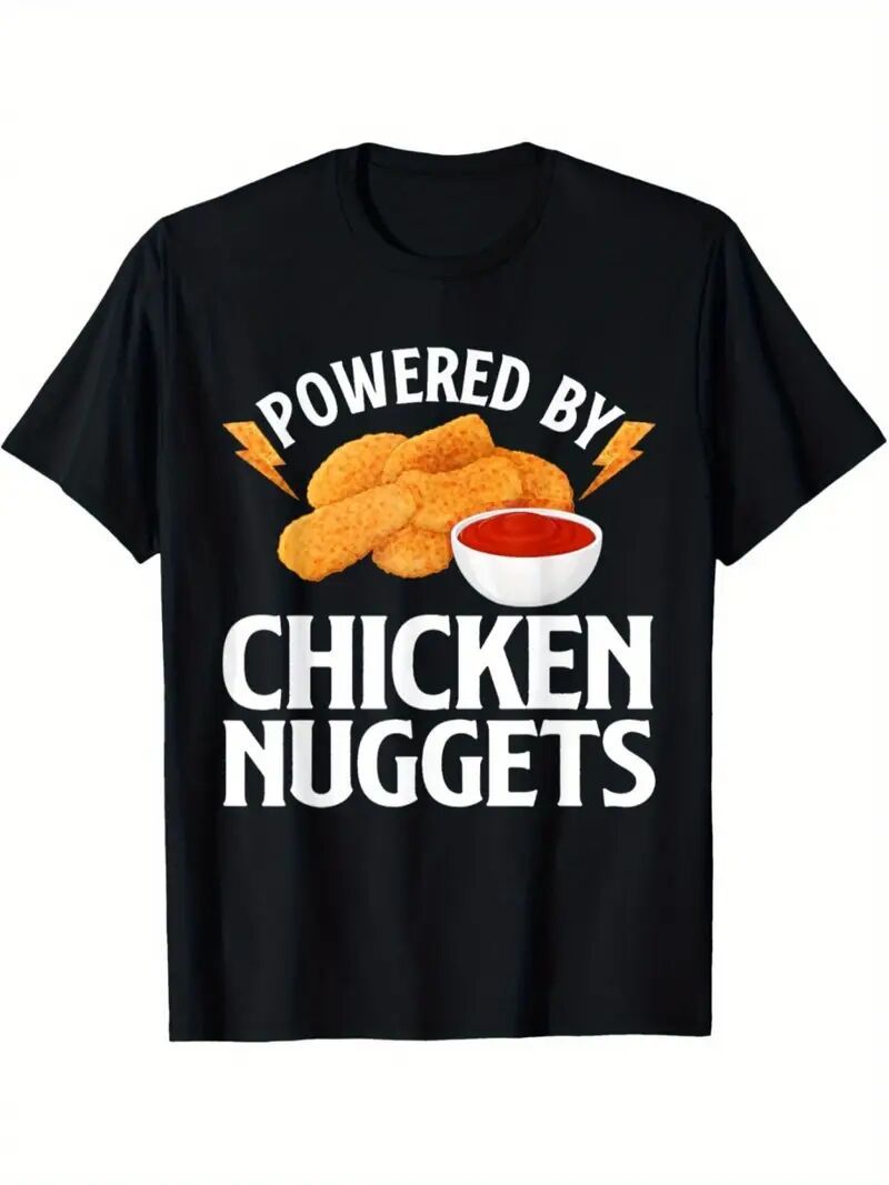T-shirt "Powered by Chicken Nuggets"