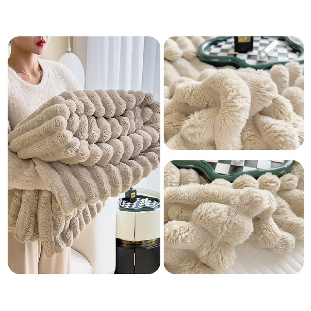 Soft Wind Bubble Velvet - Pälsfilt
