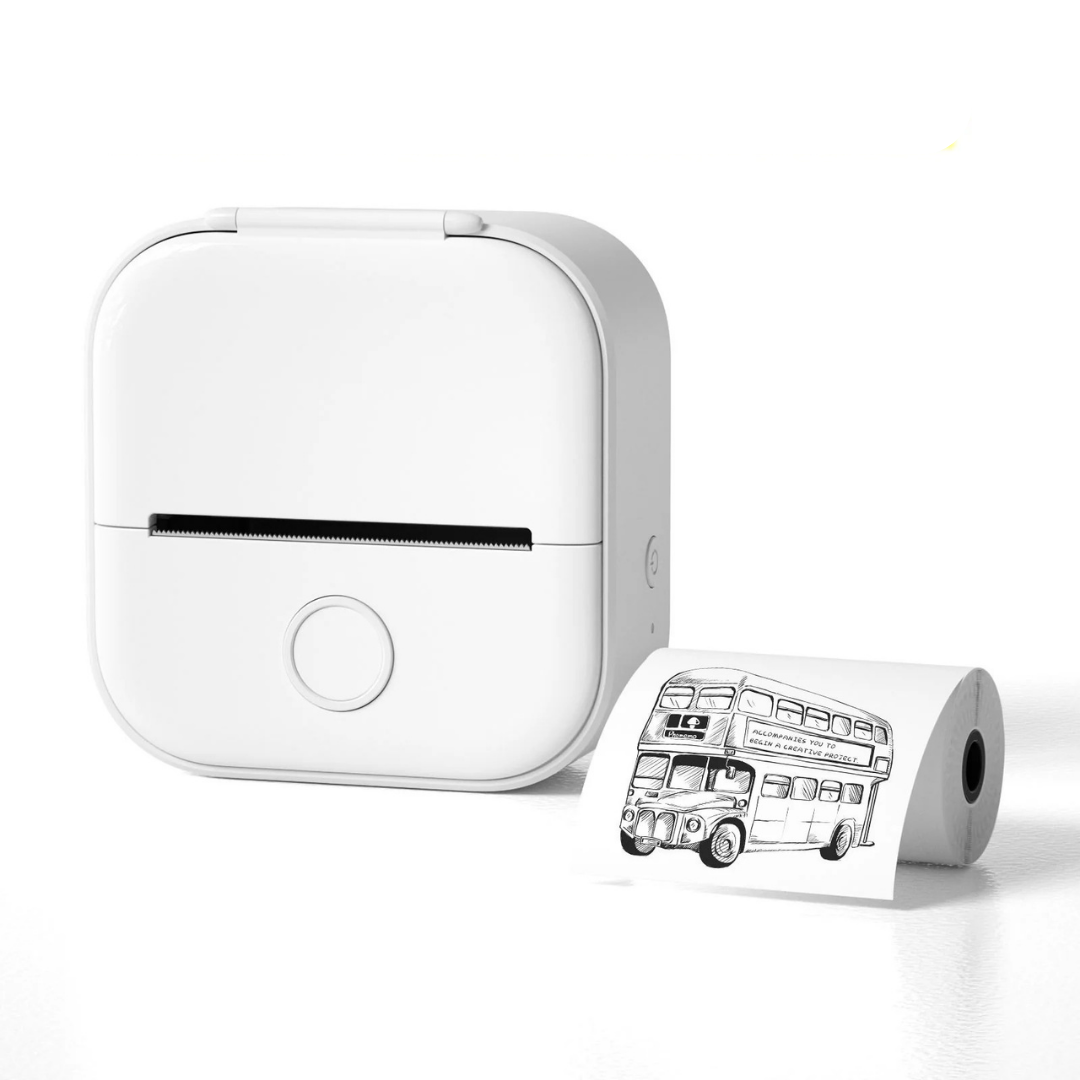 Bärbar Termisk Minietikettskrivare - Bluetooth-kompatibel