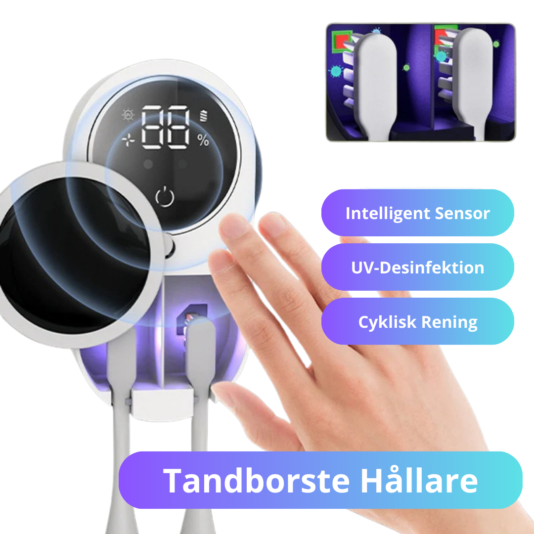 Tandborsthållare Steraliserare UV - Desinfektion