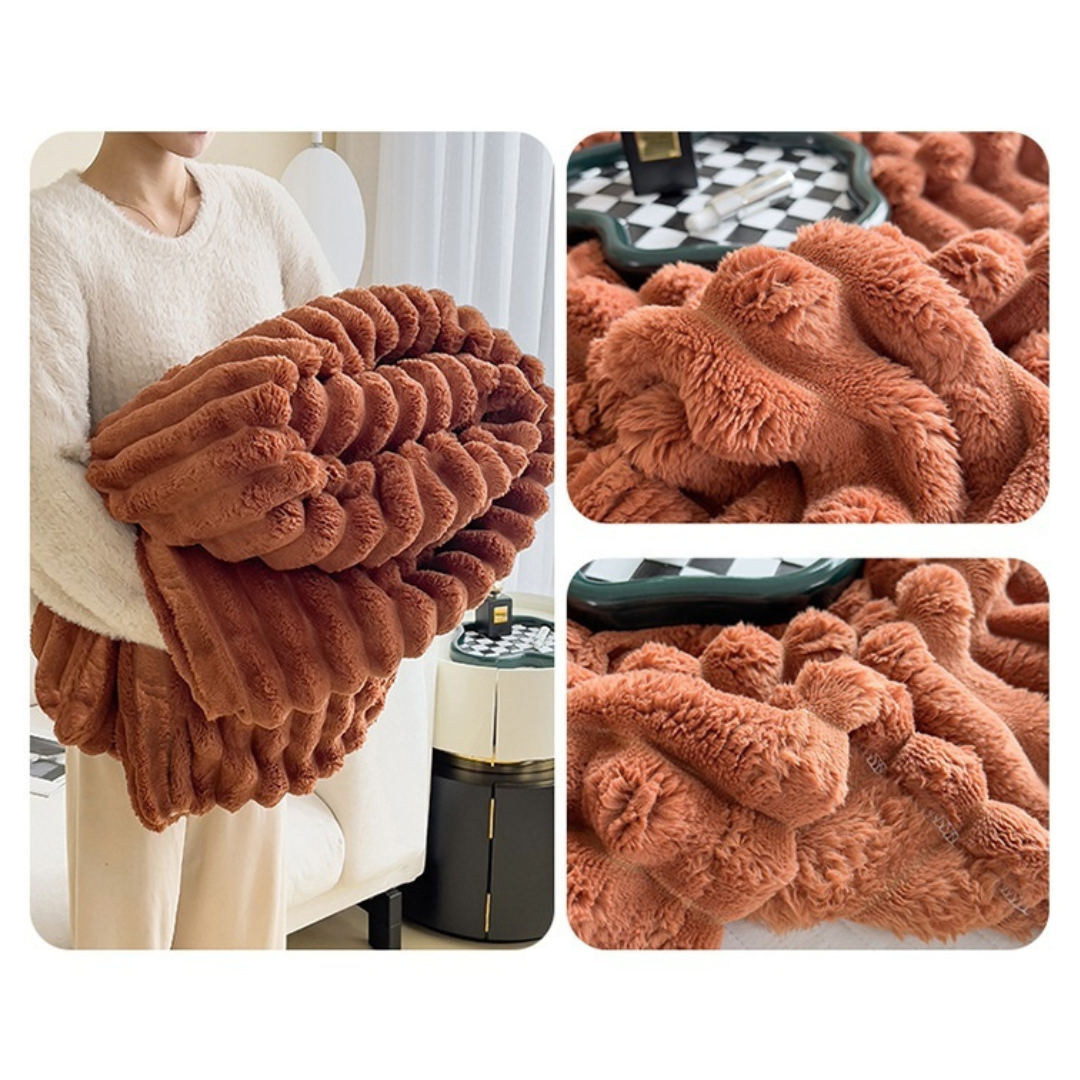 Soft Wind Bubble Velvet - Pälsfilt